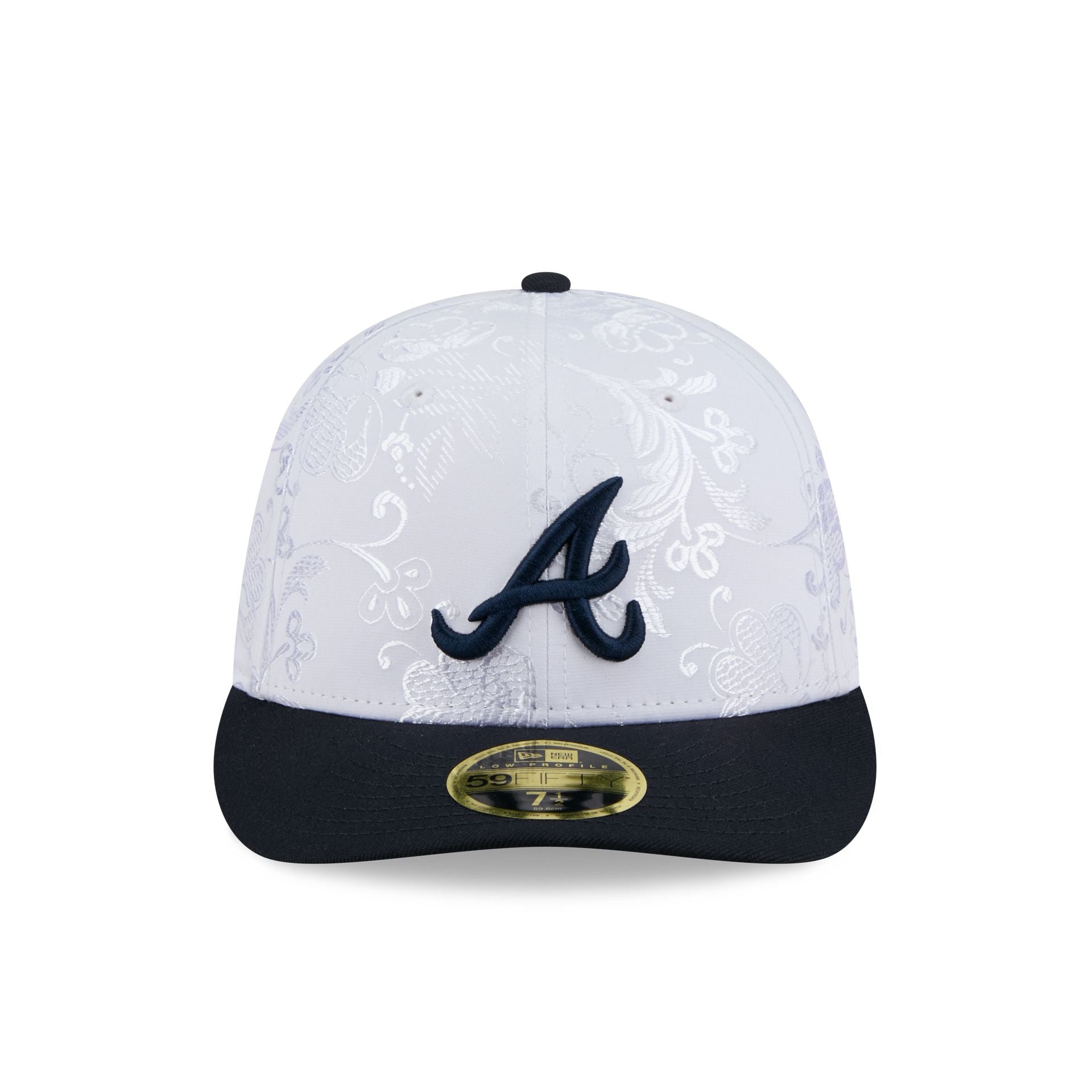 Atlanta Braves Floral Shine Low Profile 59FIFTY Fitted Hat