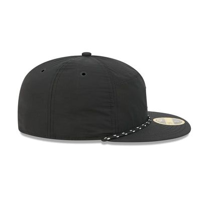 San Diego Padres Black Poly Rope Split Panel 59FIFTY Fitted Hat