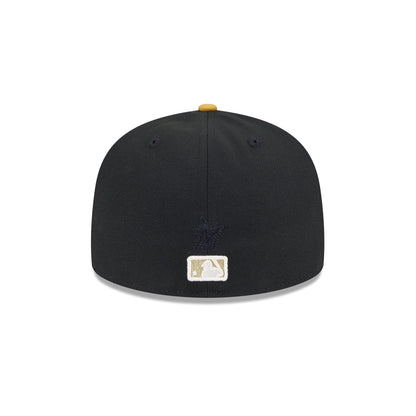 Miami Marlins Metallic Gold Logo 59FIFTY Fitted Hat