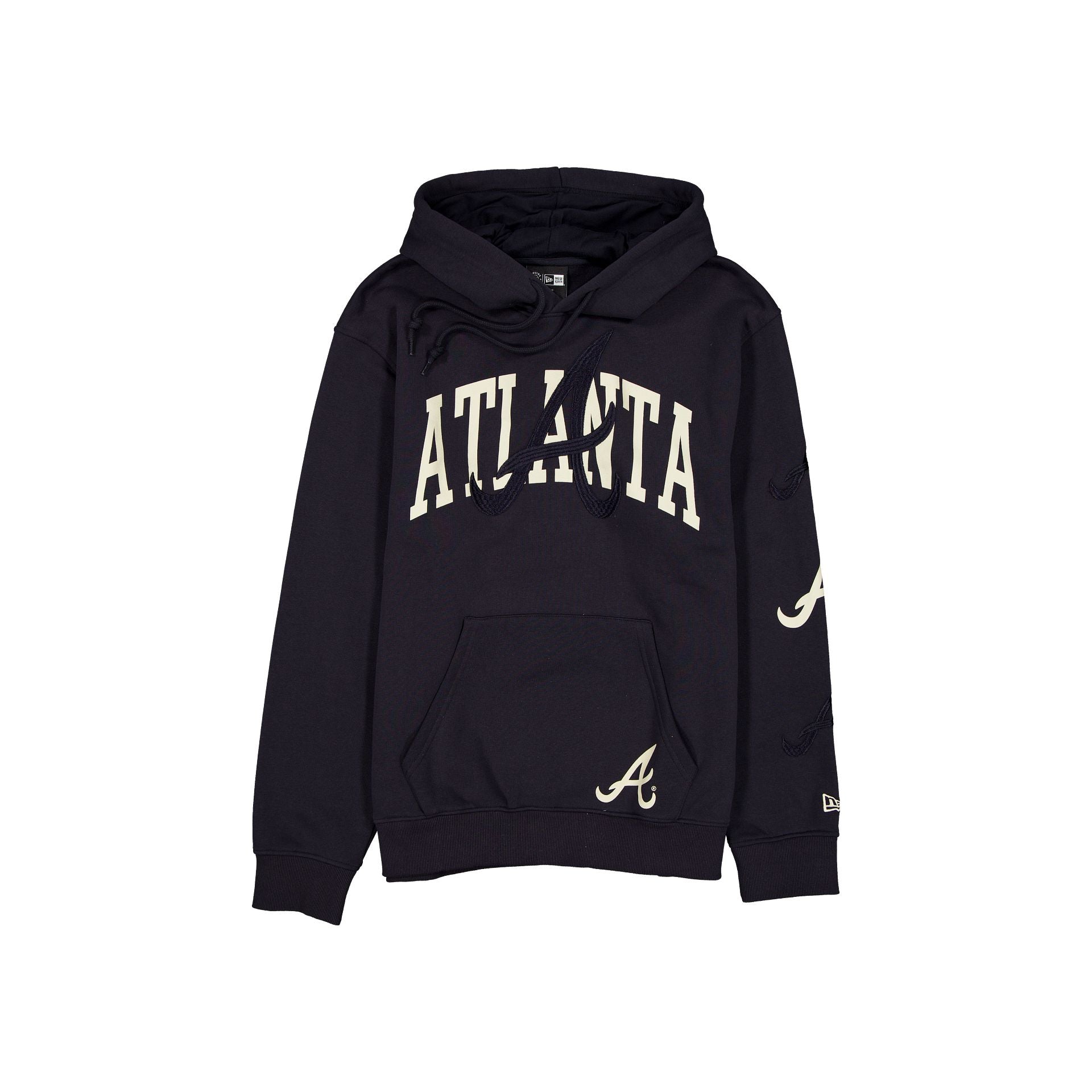 Atlanta Braves Overlay Navy Hoodie