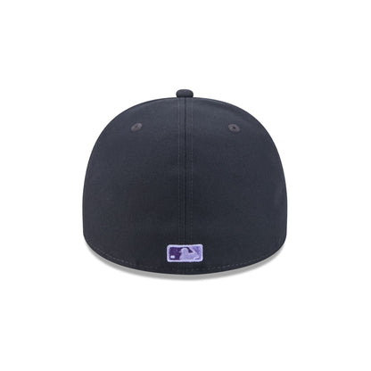 Atlanta Braves Navy Lavender 59FIFTY A-Frame Fitted Hat