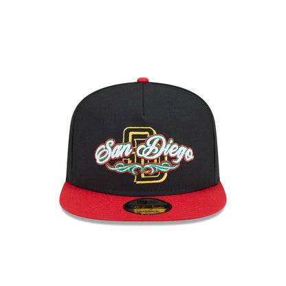 San Diego Padres City Script 9FIFTY A-Frame Snapback Hat