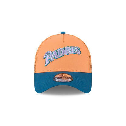 San Diego Padres Orange Glaze 9FORTY A-Frame Trucker Hat