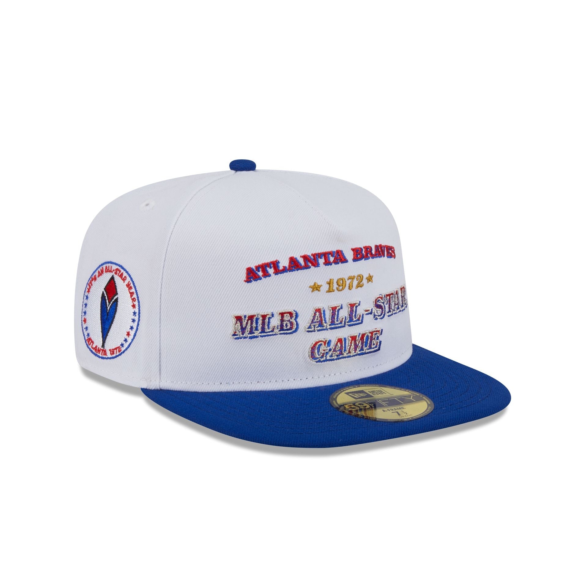 Atlanta Braves Summer Derby White 59FIFTY A-Frame Fitted Hat