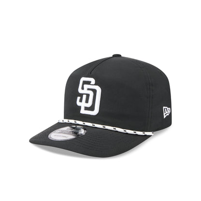 San Diego Padres Black and White Rope 19TWENTY Snapback Hat