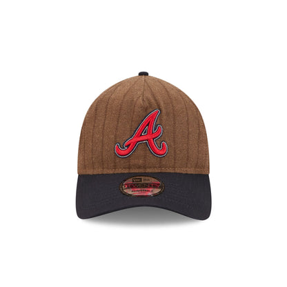 Atlanta Braves Three Looms Wool Pinstripe 9TWENTY A-Frame Adjustable Hat