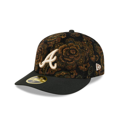Atlanta Braves Three Looms Floral Cord Low Profile 59FIFTY Fitted Hat