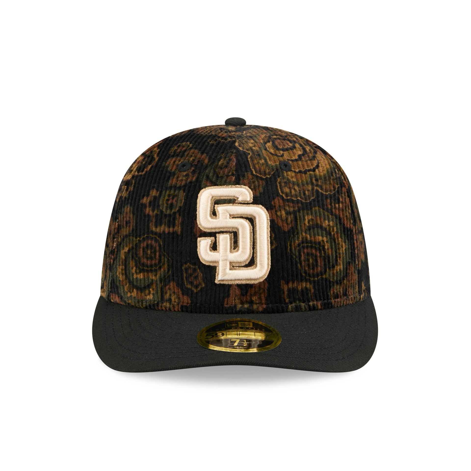 San Diego Padres Three Looms Floral Cord Low Profile 59FIFTY Fitted Hat