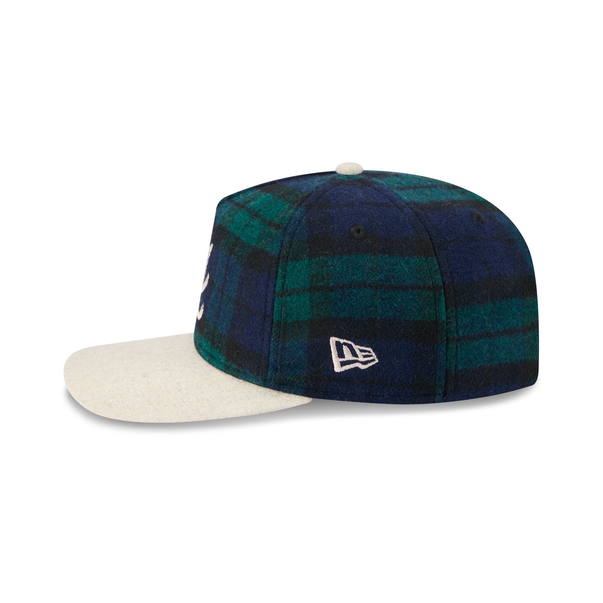 Atlanta Braves Plaid Letterman 19TWENTY Adjustable Hat