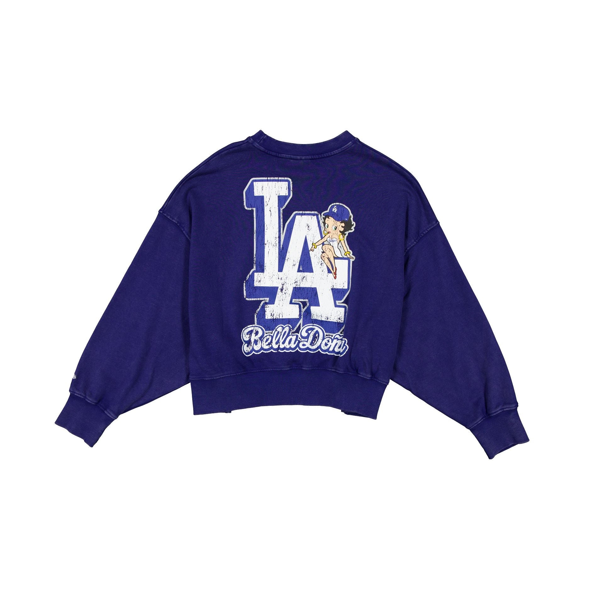 Bella Doña x Betty Boop x Los Angeles Dodgers Women's Boxy Crewneck