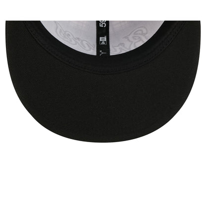 Atlanta Braves Grunge Plaid Retro Crown 59FIFTY Fitted Hat