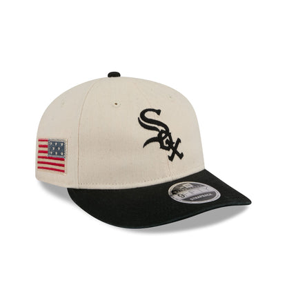 Chicago White Sox Three Looms Americana Herringbone Retro Crown 9FIFTY Adjustable Hat