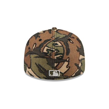 Atlanta Braves Three Looms Jacquard Camo 59FIFTY Fitted Hat