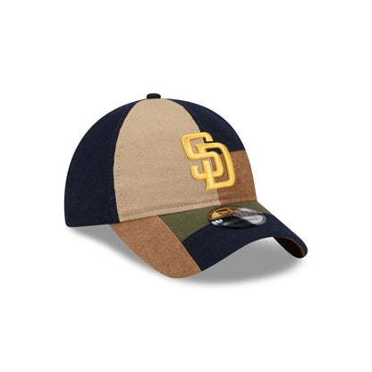 San Diego Padres Three Looms Cotton Twill Patchwork 9TWENTY Adjustable Hat