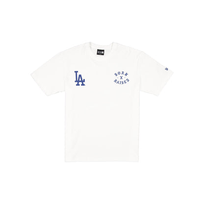 Born x Raised x Los Angeles Dodgers White T-Shirt
