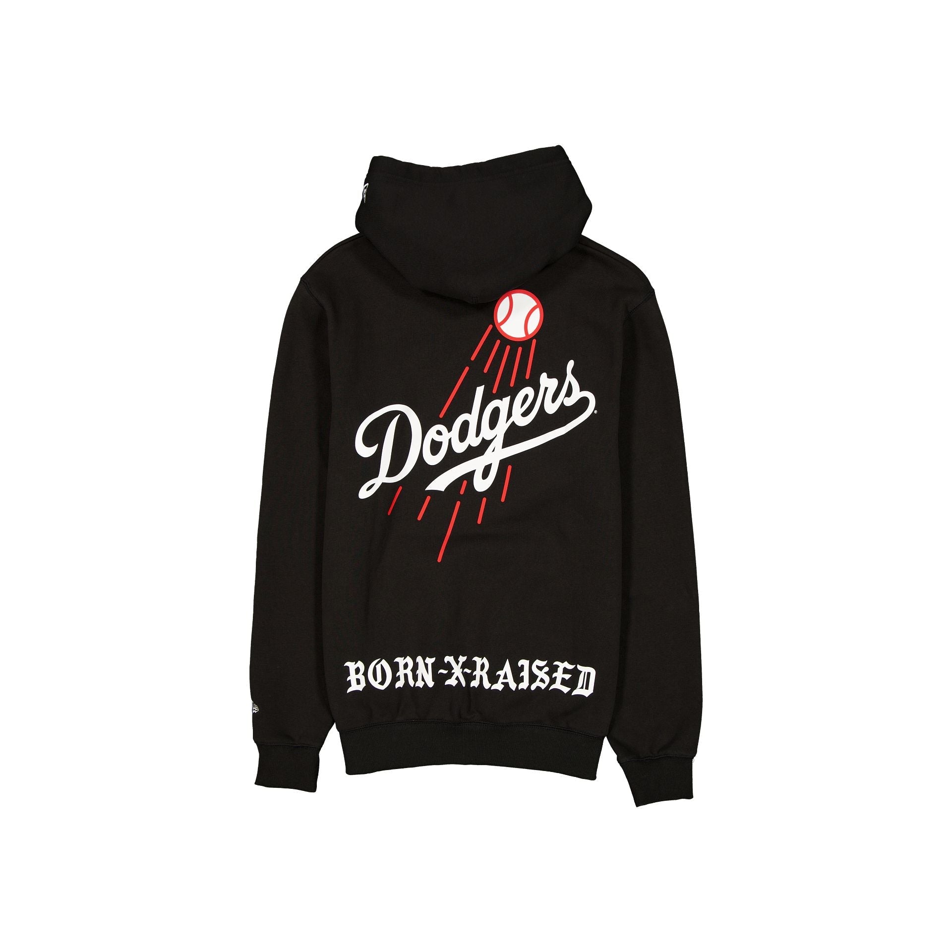 Born x Raised x Los Angeles Dodgers Fly Ball Black Hoodie