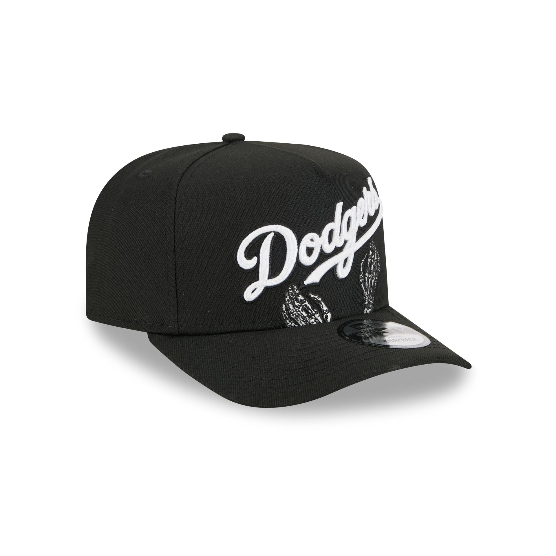 Los Angeles Dodgers Skeletal Script 9FIFTY A-Frame Snapback Hat