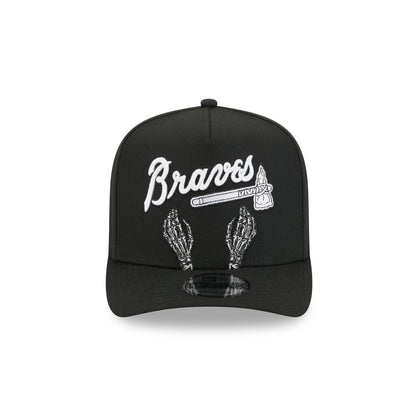 Atlanta Braves Skeletal Script 9FIFTY A-Frame Snapback Hat