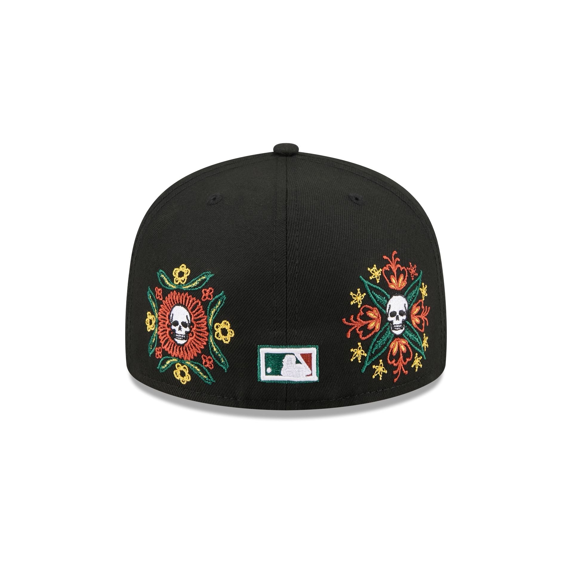 Miami Marlins Day of the Dead Skull & Flowers 59FIFTY Fitted Hat