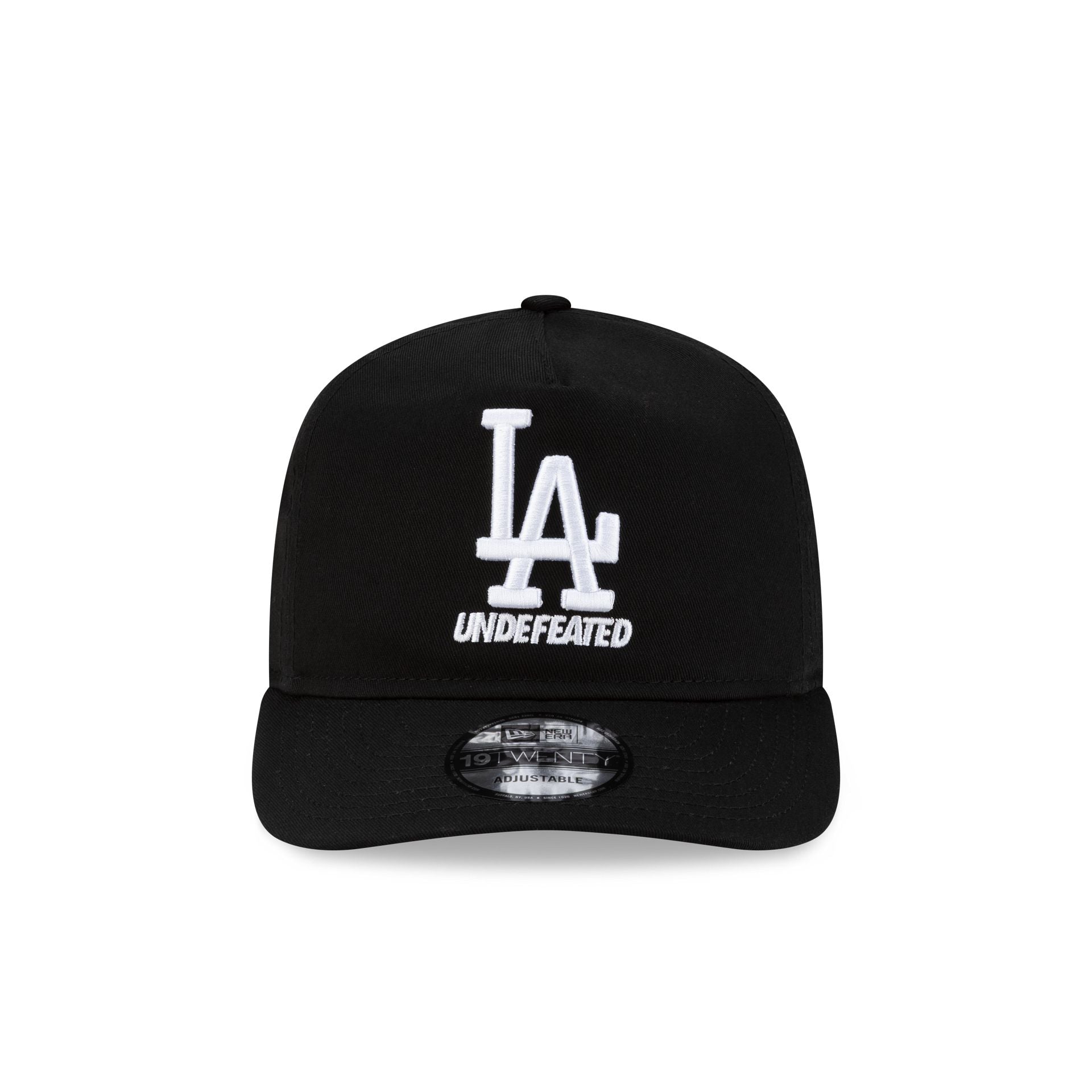 Undefeated x Los Angeles Dodgers Stacked Black 19TWENTY Adjustable Hat