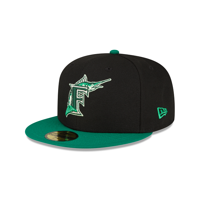Miami Marlins Black 59FIFTY Fitted Hat