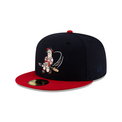Atlanta Braves Mascot Navy 59FIFTY Fitted Hat