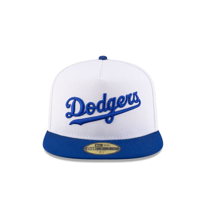 Just Caps League Sidepatch Optic White Los Angeles Dodgers 59FIFTY A-Frame Fitted Hat