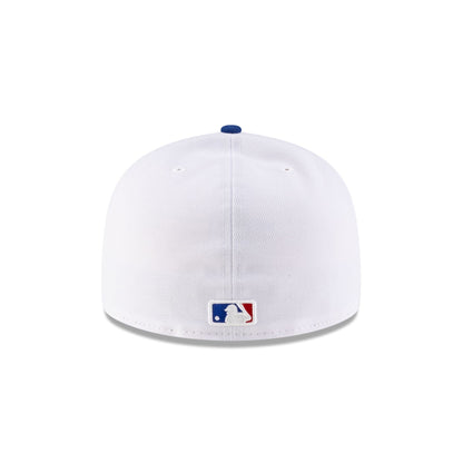 Just Caps League Sidepatch Optic White Los Angeles Dodgers 59FIFTY A-Frame Fitted Hat