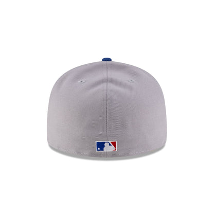 Just Caps League Sidepatch Gray Los Angeles Dodgers 59FIFTY A-Frame Fitted Hat