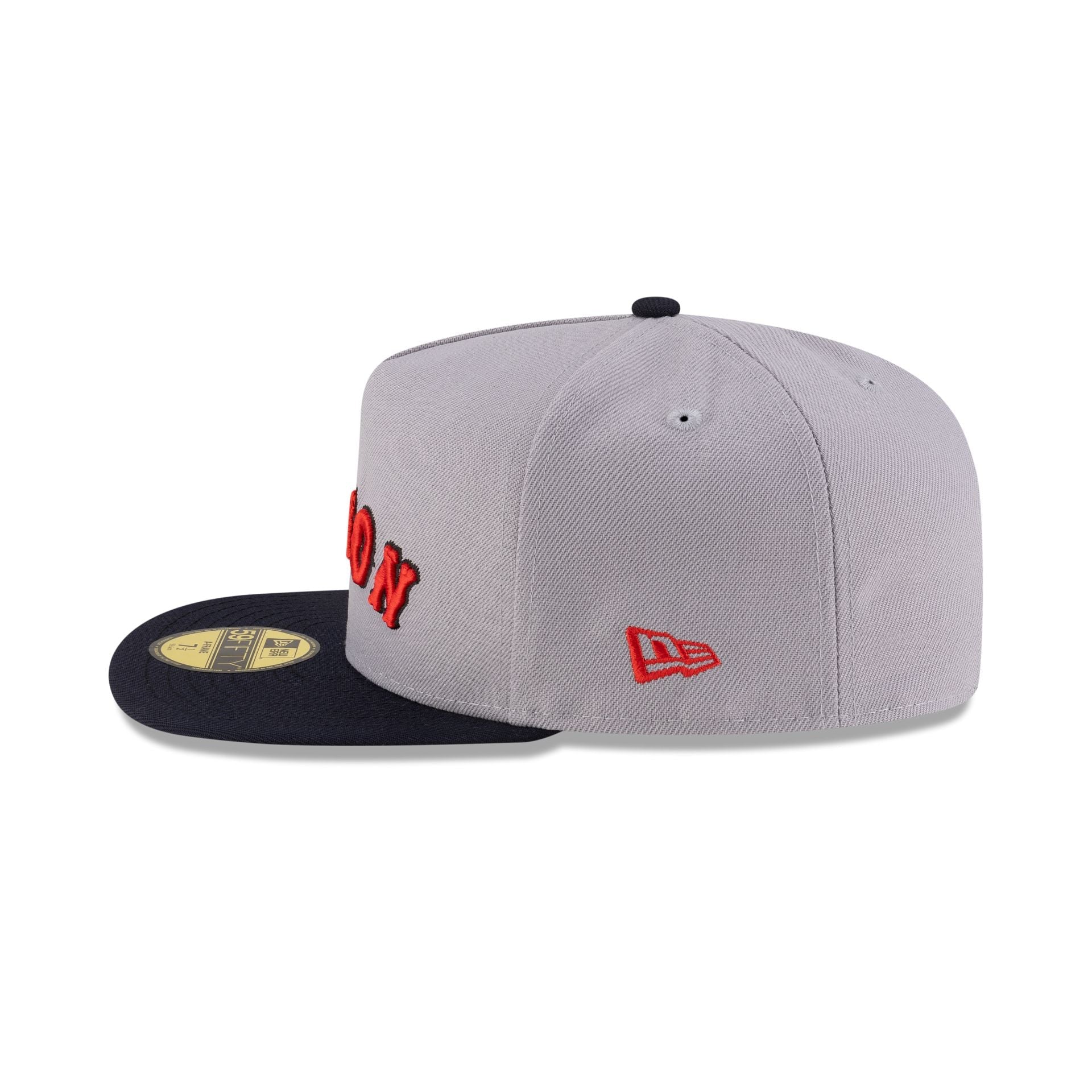 Just Caps League Sidepatch Gray Boston Red Sox 59FIFTY A-Frame Fitted Hat