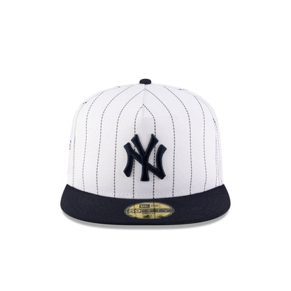 Just Caps League Sidepatch Pinstripe New York Yankees 59FIFTY A-Frame Fitted Hat