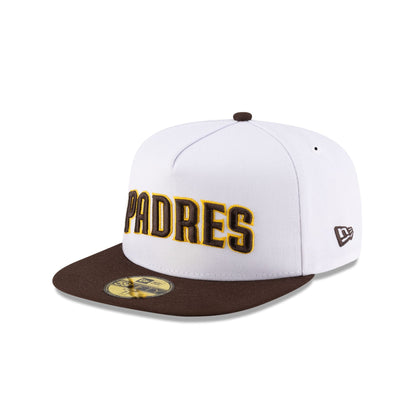 Just Caps League Sidepatch Optic White San Diego Padres 59FIFTY A-Frame Fitted Hat