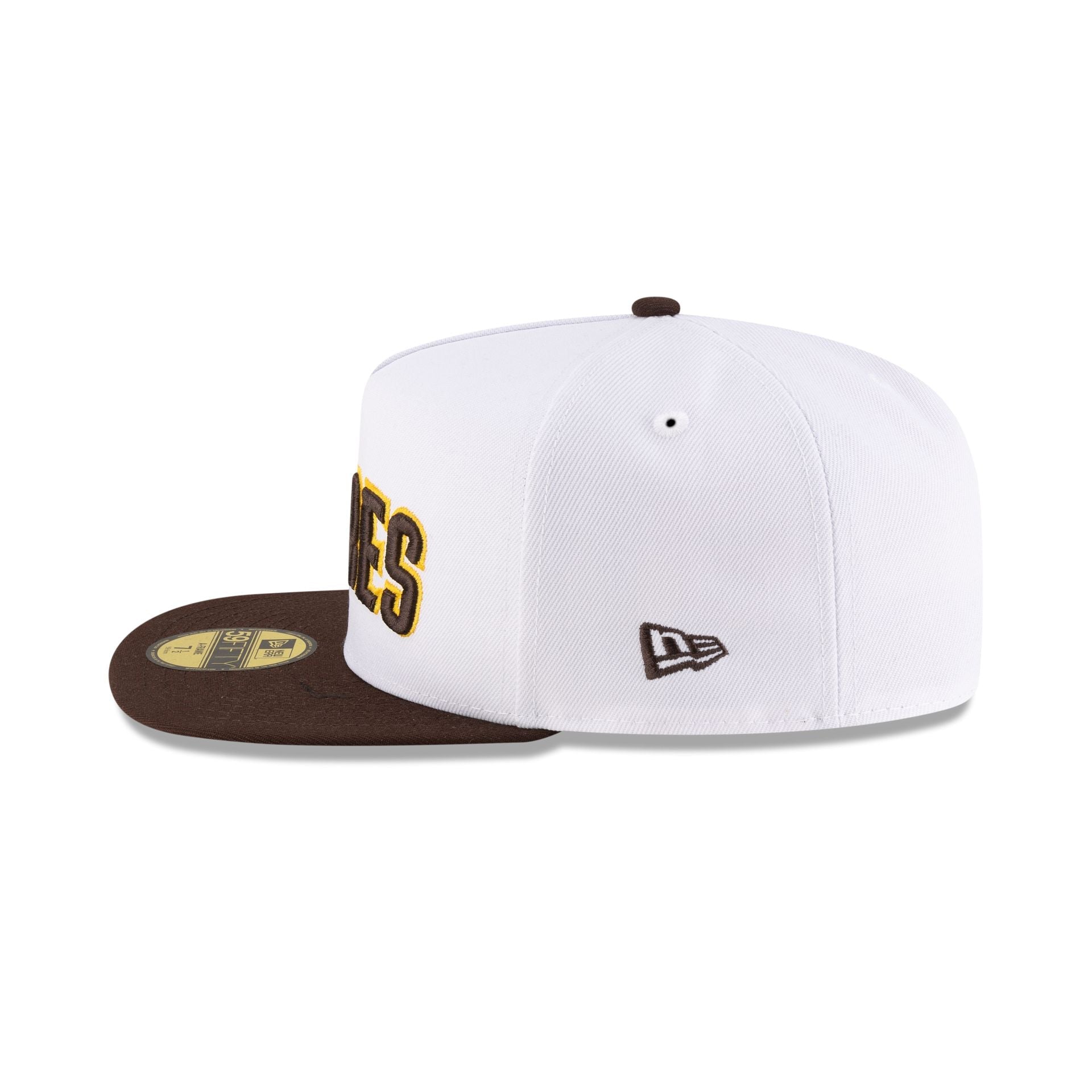 Just Caps League Sidepatch Optic White San Diego Padres 59FIFTY A-Frame Fitted Hat