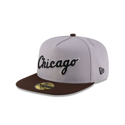 Just Caps League Sidepatch Gray Chicago White Sox 59FIFTY A-Frame Fitted Hat