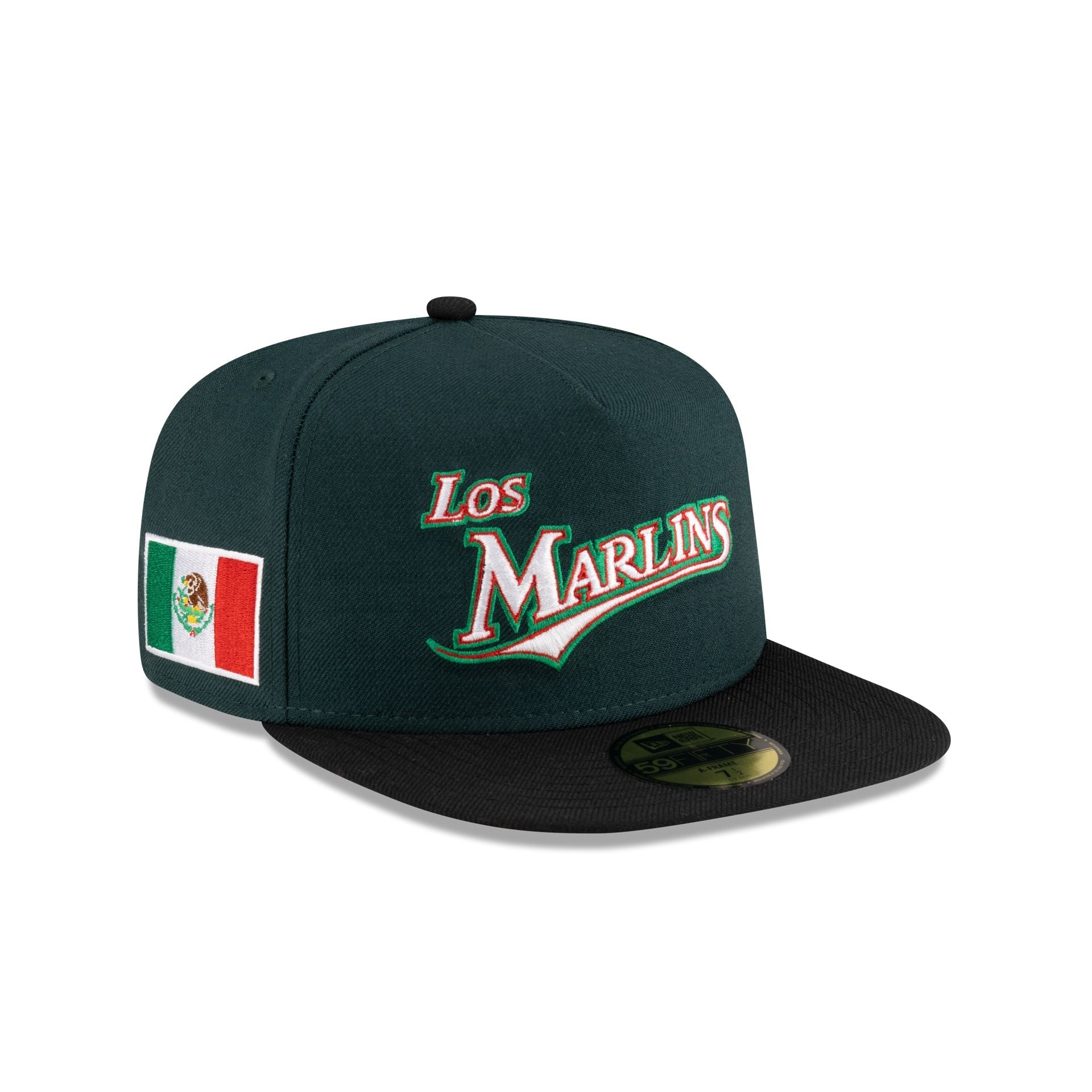 Just Caps Cinco de Mayo Miami Marlins 59FIFTY A-Frame Fitted Hat