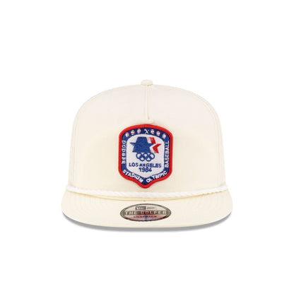 Los Angeles Dodgers 1984 Olympics Chrome White Golfer Hat