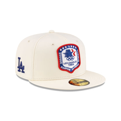 Los Angeles Dodgers 1984 Olympics Chrome White 59FIFTY Fitted Hat