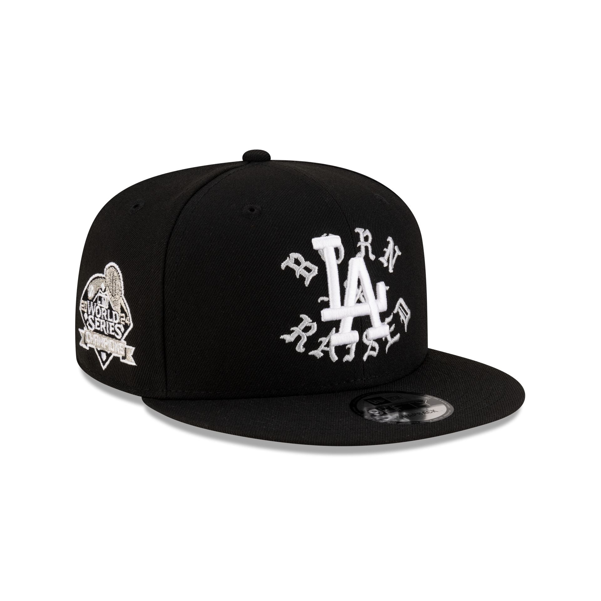Born x Raised x Los Angeles Dodgers World Series Champions Black 9FIFTY Snapback Hat