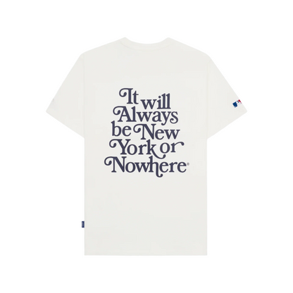 New York or Nowhere x New York Yankees White Motto Short-Sleeve T-Shirt