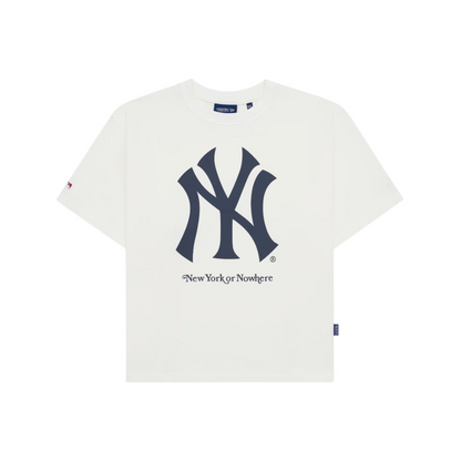 New York or Nowhere x New York Yankees White Relaxed Short-Sleeve T-Shirt